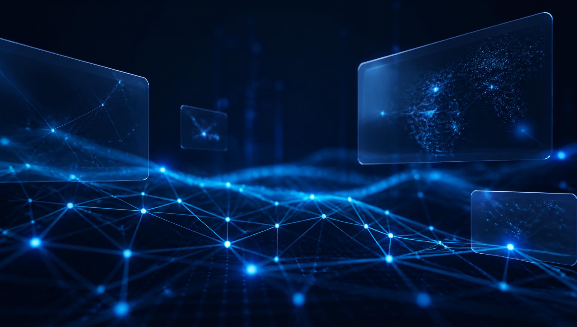 Abstract visualisation of interconnected digital systems and dashboards